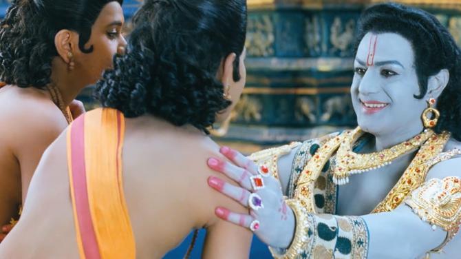Nandamuri Balakrishna`s blockbuster film Sri Rama Rajyam is inspired by Valmiki’s Ramayana